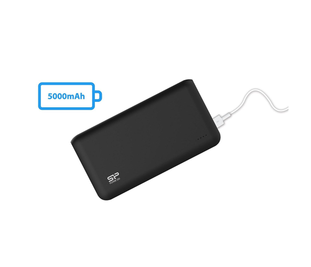 Silicon Power Power Bank 5000 mAh, 2.1A (czarny) - 526684 - zdjęcie 5